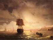 unknow artist Seascape, boats, ships and warships. 14 china oil painting artist